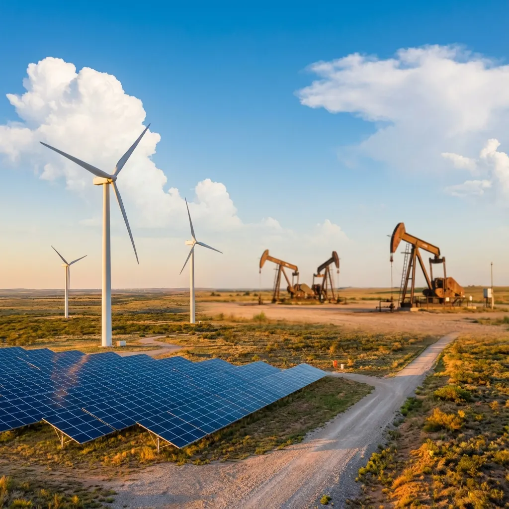Wind turbines and renewable energy representing environmental sustainability and clean technology transition