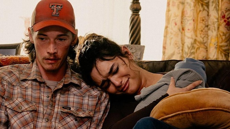 Massive steel oil rig structure towering over Texas landscape, illustrating why the heavy industrial equipment rental drove the Landman series budget up