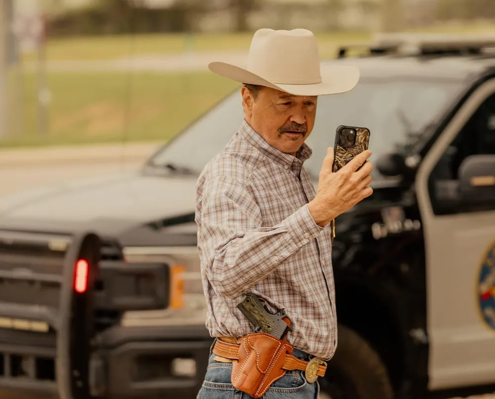 Sheriff Walt Joeberg (Mark Collie) character profile image for Landman